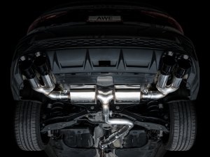 Audi S3 Performance Exhaust - AWE Tuning - Touring Edition, Cat-Back - Diamond Black - `22-`24